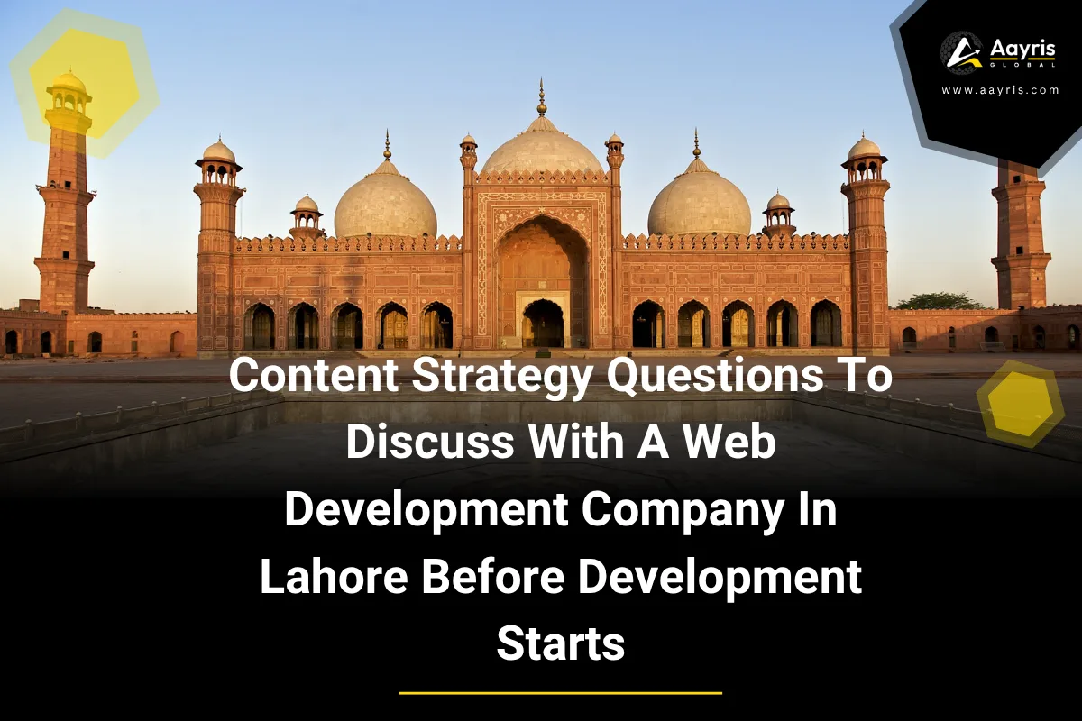 Content Strategy Questions To Discuss With A Web Development Company In Lahore Before Development Starts